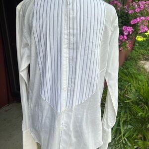 Nordstrom White Dress Shirt with Pleated Front